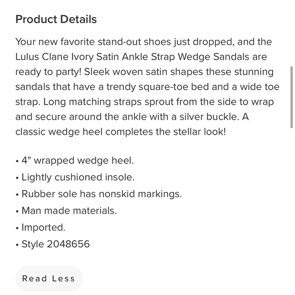 Ivory Ankle strap wedge sandals size 7 - Picture 12 of 15